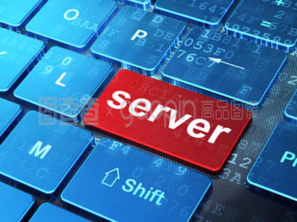 電腦鍵盤背景下的網(wǎng)頁(yè)開(kāi)發(fā)概念伺服器